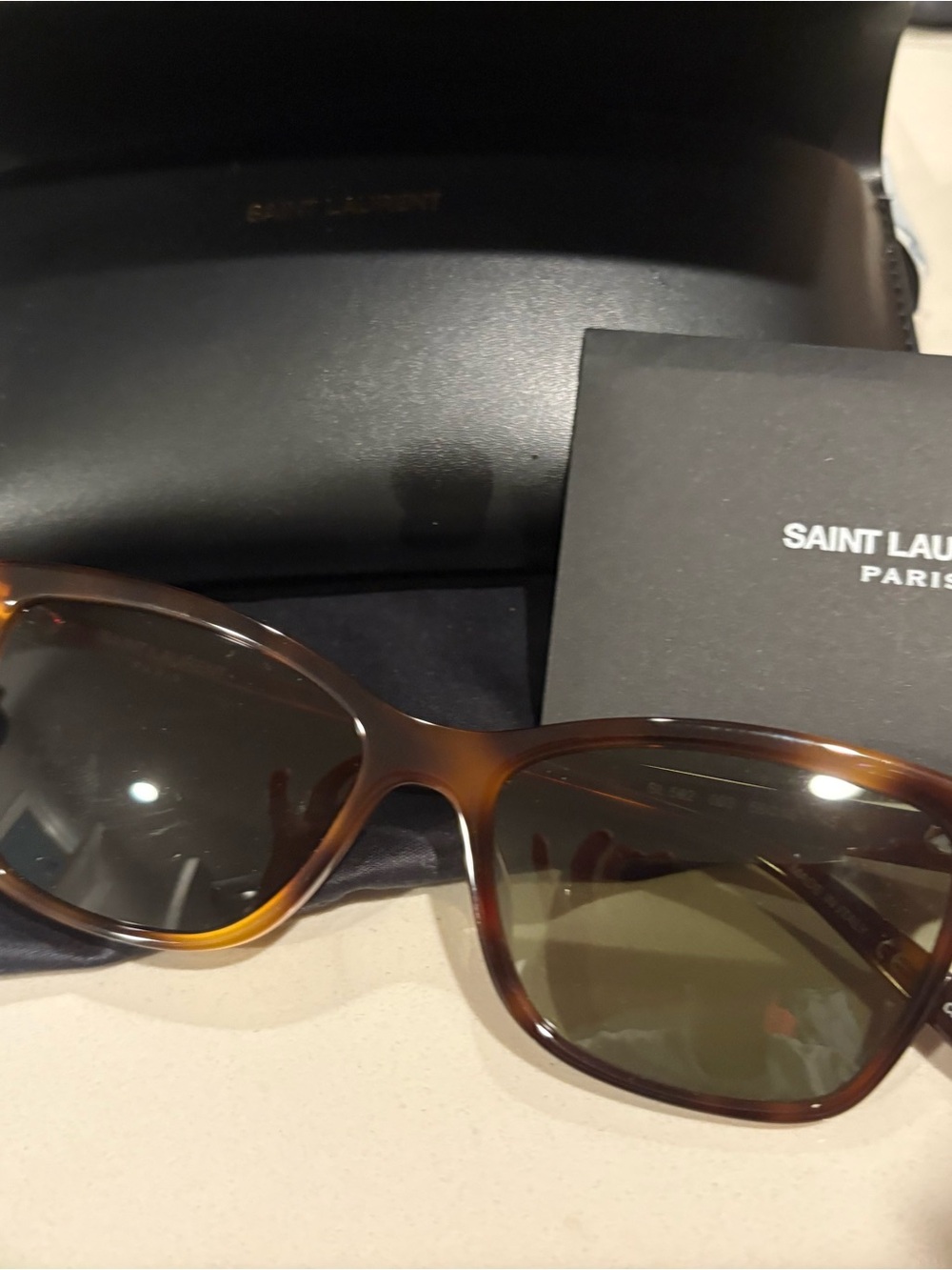 Saint Laurent Women's Tortoiseshell Brown Gradient Sunglasses